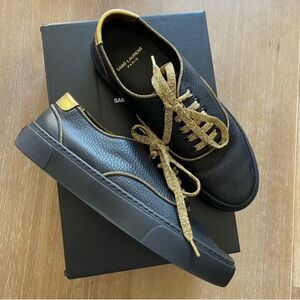 Saint Laurent Los Angeles Dust Sneakers Low top 39+ (9.5) black / gold